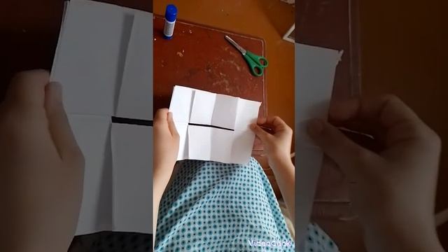 Мини блокнот из 1 листа бумаги😊💞👍❣️🫰📒 смотреть онлайн