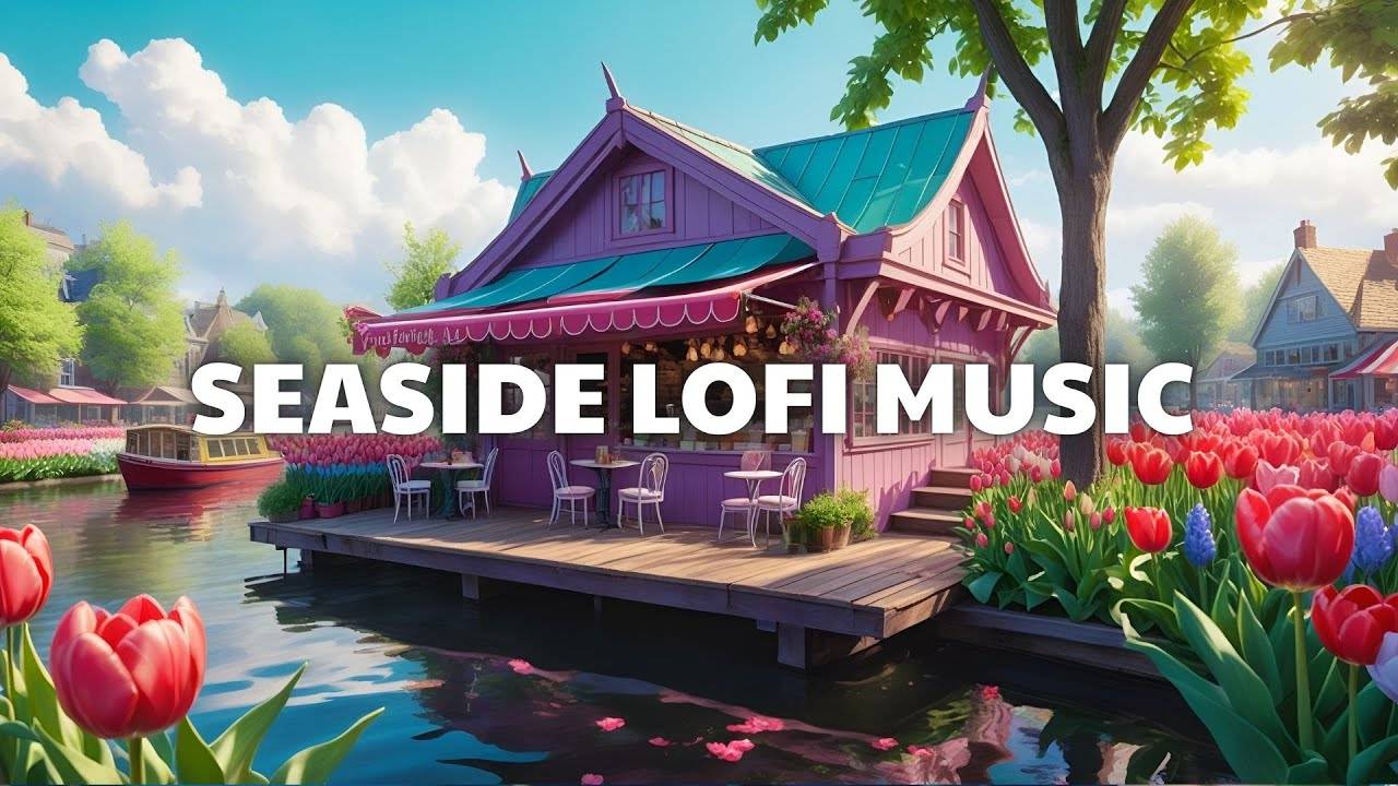 ☕ Seaside Lofi Soundscape – Study and Relax with Chill Beats from a Small Japanese Store