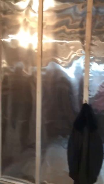 Фольга в бане без скотча