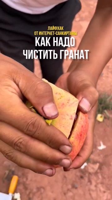 КАК НАДО ЧИСТИТЬ ГРАНАТ #лайфхак #приколы #юмор #вегета смотреть онлайн
