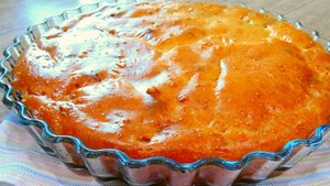 Очень вкусный заливной пирог с капустой и грибами