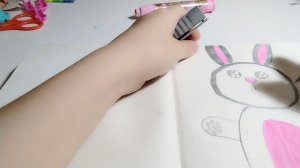 как нарисовать зайчика