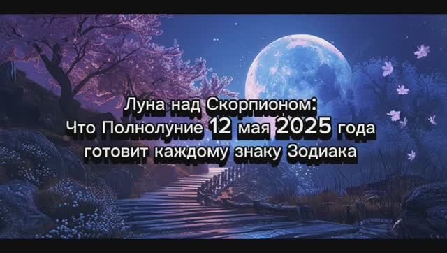 Что принесет полнолуние 12 мая 2025 года в Скорпионе каждому знаку Зодиака
