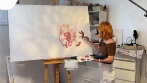 Рисуем пионы акрилом супер легкий пошаговый процесс с