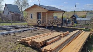 Фундамент под А-фрейм плюс столбы для забора за 1 день.