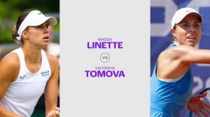 24.07.2024. Магда Линетт - Виктория Томова. WTA Prague. Magda Linette - Viktoriya Tomova
