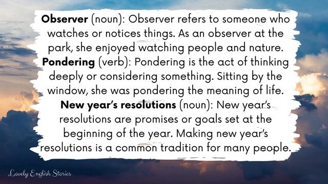 ADVANCED ENGLISH STORY ☁️ England in January ☁️ C1   Level 7 - 8   British English Reading Practice