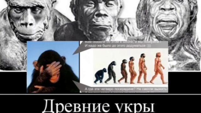 А правда то в том, что неандертальцы и австралопитеки произошли от украинцев.