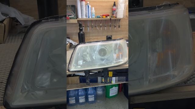 Volkswagen Transporter T5 установка светодиодных линз Technik Division 3"