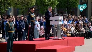 9 мая в Смоленске прошёл парад в ознаменование 80-й годовщины Победы в Великой Отечественной войне