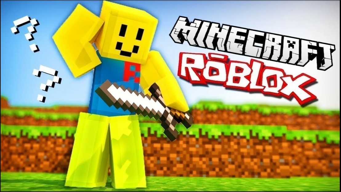 Играем в Майнкрафт по новому в Roblox