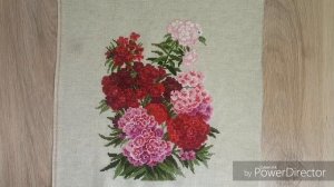 Минус еще один процесс!😎 Готовы Турецкие гвоздики от Риолис_вышивка крестом