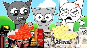 СПРУНКИ Sprunki мультфильм - они любят покушать