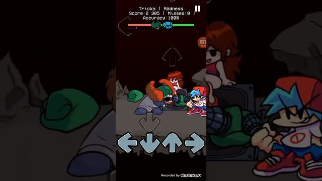 Прохожу трики на нормальной сложности в игре friday night funkin clown tricky