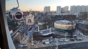 Поездка по канатной дороге. ВДНХ. Москва. 19 января 2025 года