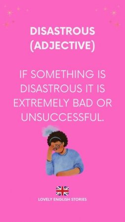 LEARN ENGLISH VOCABULARY   What does DISASTROUS mean   Learn British English #learnenglish #shorts