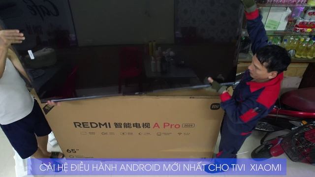 Lắp tivi xiaomi A Pro 65 inches tại ngõ 147 Kiều Hạ, phường Đông Hải 2