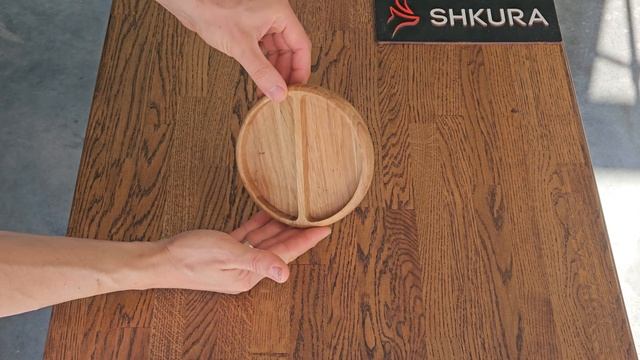 Дошка для подачі страв, 2 відділення, 15 см. Дуб. С31 смотреть онлайн