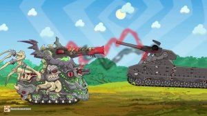 HomeAnimations – Мультики про танки  БОЙ ОДИН ПРОТИВ ДВУХ ： Левиафан, Морок, Ратте - Мультики про та