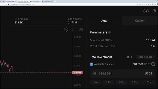 Пассивный доход на бирже Kucoin | Бесконечная сетка на т?