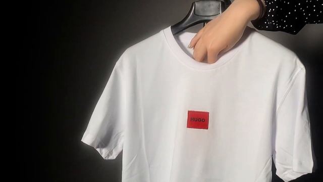 Турецкая хлопковая футболка Hugo Boss смотреть онлайн