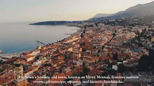 French Riviera 4K Flying Over - Scenic Relaxation with Calm Music