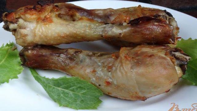 Куриные голени в луково-томатном маринаде