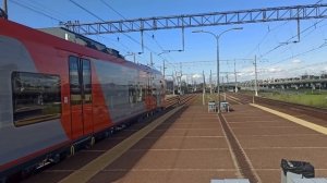 Новый электропоезд ЭС104 "Финист" Рейс Калище - Санкт-Пе?