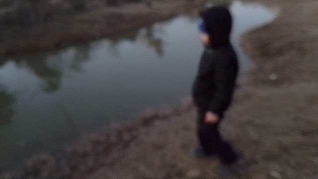 Озеро с рыбой в Бишкеке в Манасе.