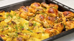 Картошка с курицей УЖЕ НЕ БУДЕТ ПРЕЖНЕЙ! Залейте их КЕФИРОМ ! Вкусный ОБЕД ДЛЯ ВСЕЙ СЕМЬИ!