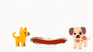 котёнок гав середина сосиски анимация