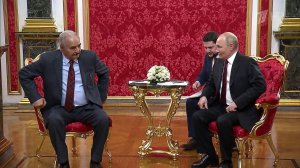 Президент РФ встретился с главнокомандующим Ливийской национальной армией Халифой Хафтаром