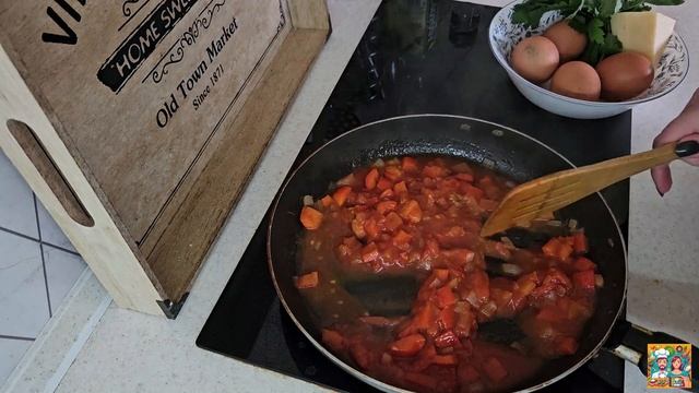 Шакшука (Яичница с овощами)