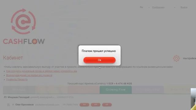 10000 в растущий поток Cash Flow