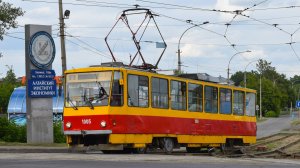 Трамвай Tatra T6B5SU-1005. Покатушки по Барнаулу.