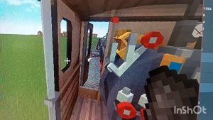 поездка на паравозе в майнкрафт