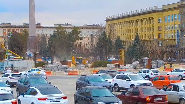 Ремонт улиц Волгограда обновление Стеллы и вечного Ог