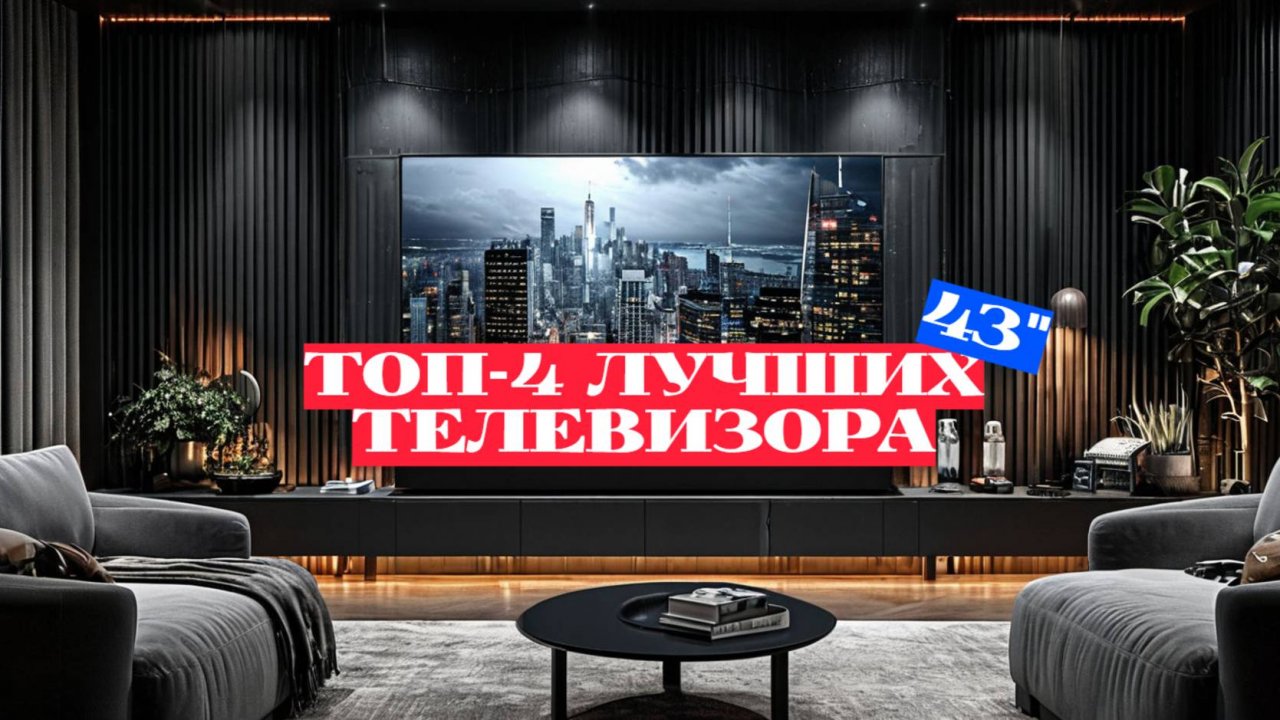 ТОП-4 ТЕЛЕВИЗОРА 43 ДЮЙМА: ВЫБИРАЕМ ИДЕАЛЬНЫЙ ВАРИАНТ ДЛЯ ВАШЕГО ДОМА! 🏡✨