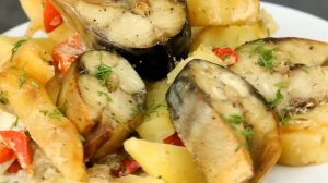 Скумбрия с картошкой!