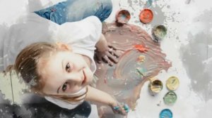 Слайд шоу для детей "Акварель"