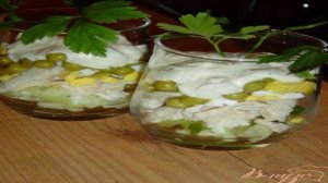 Салат-коктейль с курицей