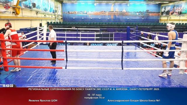 97 пф 75 кг Яковлев Ярослав ШОН Александровский Богдан Школа бокса №1