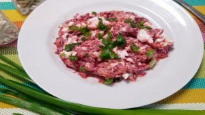 Закуска из свеклы моркови и сыра
