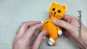Котенок, вязанный крючком. Демонстрация
