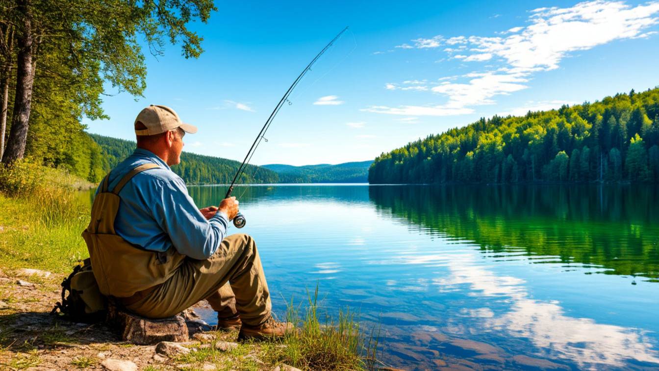 Рыбалка на озере