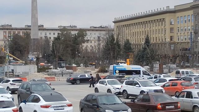 Ремонт улиц Волгограда обновление Стеллы и вечного Ог