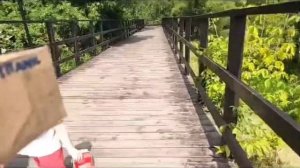 Титаник из картона УТОНУЛ в речке!