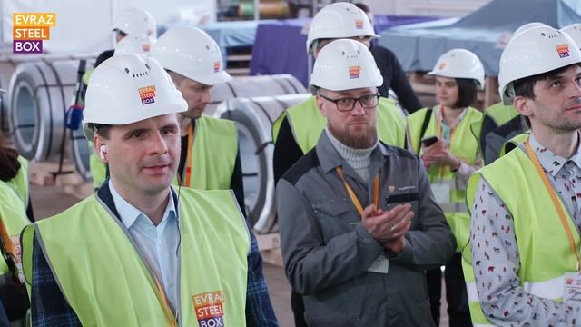 Открытие завода по производству фальцевой кровли EVRAZ S