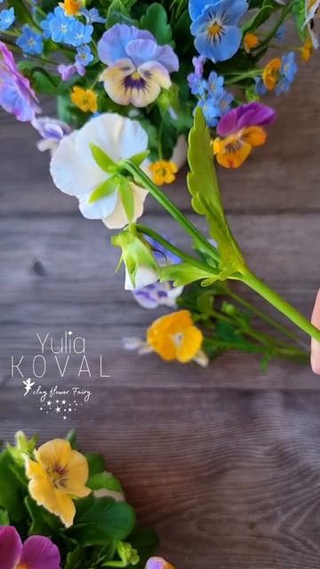 Виола из холодного фарфора. Учу лепить on-line. koval_lepit #хол