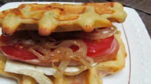 Бутерброд на вафлях